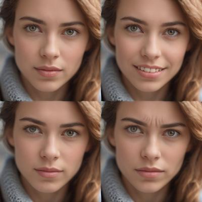 Get four expressions from photo